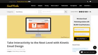 Kinetic Email Design- Build Engaging Emails - EmailMonks