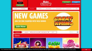 Win Big with Slots at Sun Bingo - SunBingo