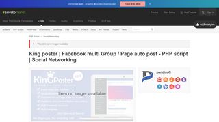 King poster | Facebook multi Group / Page auto post - PHP script by ...