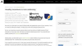 Healthy Incentives is now underway | Employee News