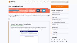 King County Email Login