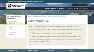 Property Taxes - King County