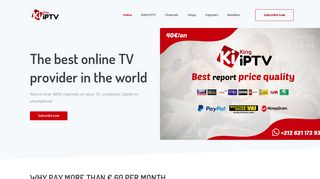 King IPTV - The Best Online TV Provider in the World