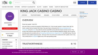 King Jack Casino Review - Recommended | The Pogg