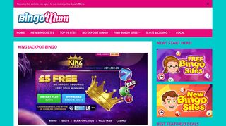 King Jackpot | Get Your £5 FREE Account Balance Here! - Bingo Mum