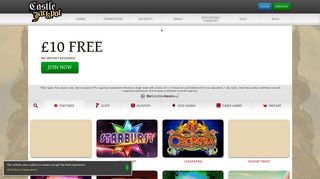 Castle Jackpot | Online Slots Site | £10 Free