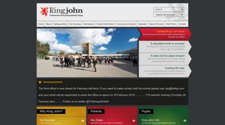 King John School | A Mathematics & Computing Specialist College