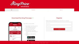 Register - King Price Self-Service Portal