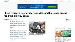 Kroger ClickList review - Business Insider