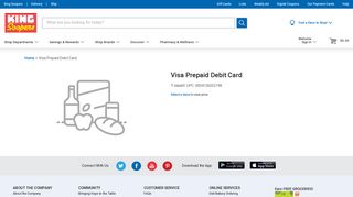 King Soopers - Visa Prepaid Debit Card