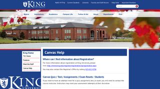 King University | Canvas Help