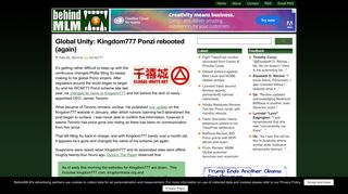 Global Unity: Kingdom777 Ponzi rebooted (again) - BehindMLM