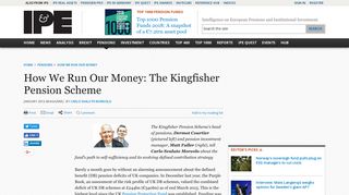 How We Run Our Money: The Kingfisher Pension Scheme | Magazine ...