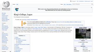 King's College, Lagos - Wikipedia