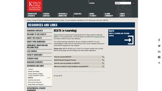 King's College London - KEATS (e-Learning)
