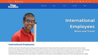 International Employees | Kings Dominion