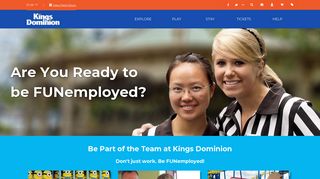 Summer Jobs | Full Time Jobs | Kings Dominion