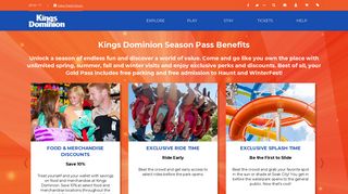 Season Pass Benefits | Kings Dominion