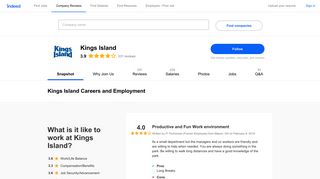 Kings Island Careers and Employment | Indeed.com