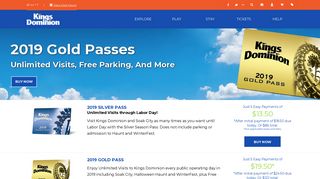 Season Passes & Upgrades | Kings Dominion