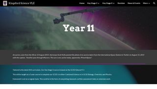 Kingsford Science VLE - Year 11 - Google Sites