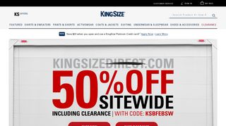 King Size: Big & Tall Clothing for Men