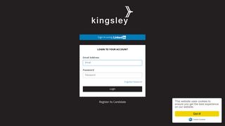 Login to your Account - Kingsley - Kingsley Recruitment
