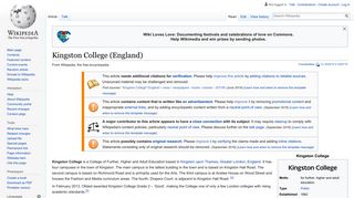 Kingston College (England) - Wikipedia