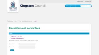 Logon - Kingston Council
