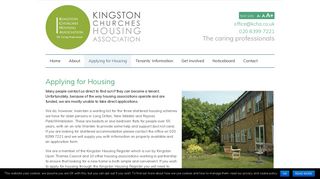 Applying for Housing - Kingston Churches Housing Association