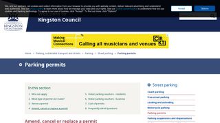 Amend, cancel or replace a permit | Parking ... - Kingston Council
