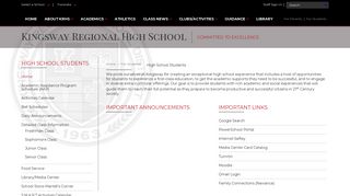 High School Students / Home - Kingsway Regional School District