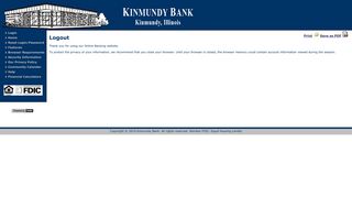 Logout - Kinmundy Bank
