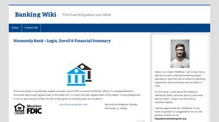 Kinmundy Bank - Online Banking Login, Enroll & Financial Summary
