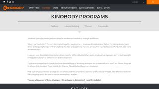 Kinobody Programs | Kinobody Fitness Systems