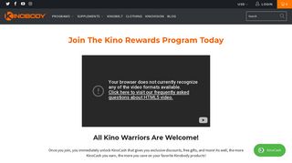 Learn More About The Kinobody Rewards Program