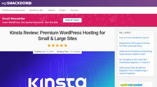 Kinsta Review: Managed WordPress Hosting for Small to Large Sites