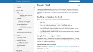 Sign-in Kiosk - Volunteer Scheduler Pro - 1 - Rotunda Software
