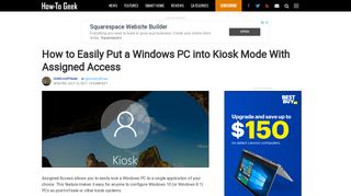 How to Easily Put a Windows PC into Kiosk Mode With Assigned Access