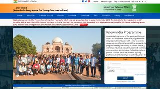Know India Programme, Government of India