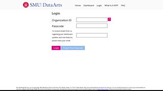 Login | SMU DataArts KIPI Dashboard
