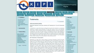 Trademarks - Kenya Industrial Property Institute