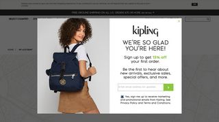 Create Account - Kipling