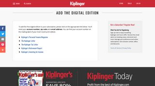 Add Online Access - Kiplinger