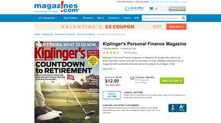 Kiplinger's Personal Finance Magazine Subscription Discount ...