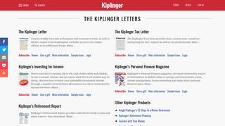 Kiplinger Letters - Newsletters