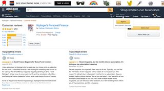 Amazon.com: Customer reviews: Kiplinger's Personal Finance