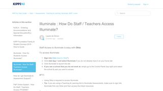 Illuminate : How Do Staff / Teachers Access Illuminate? – KIPP NJ ...