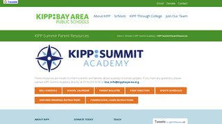 KIPP Summit Parent Resources | KIPP Bay Area Public Schools