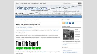 The Kirk Report: Blogs I Read - Chris Perruna
